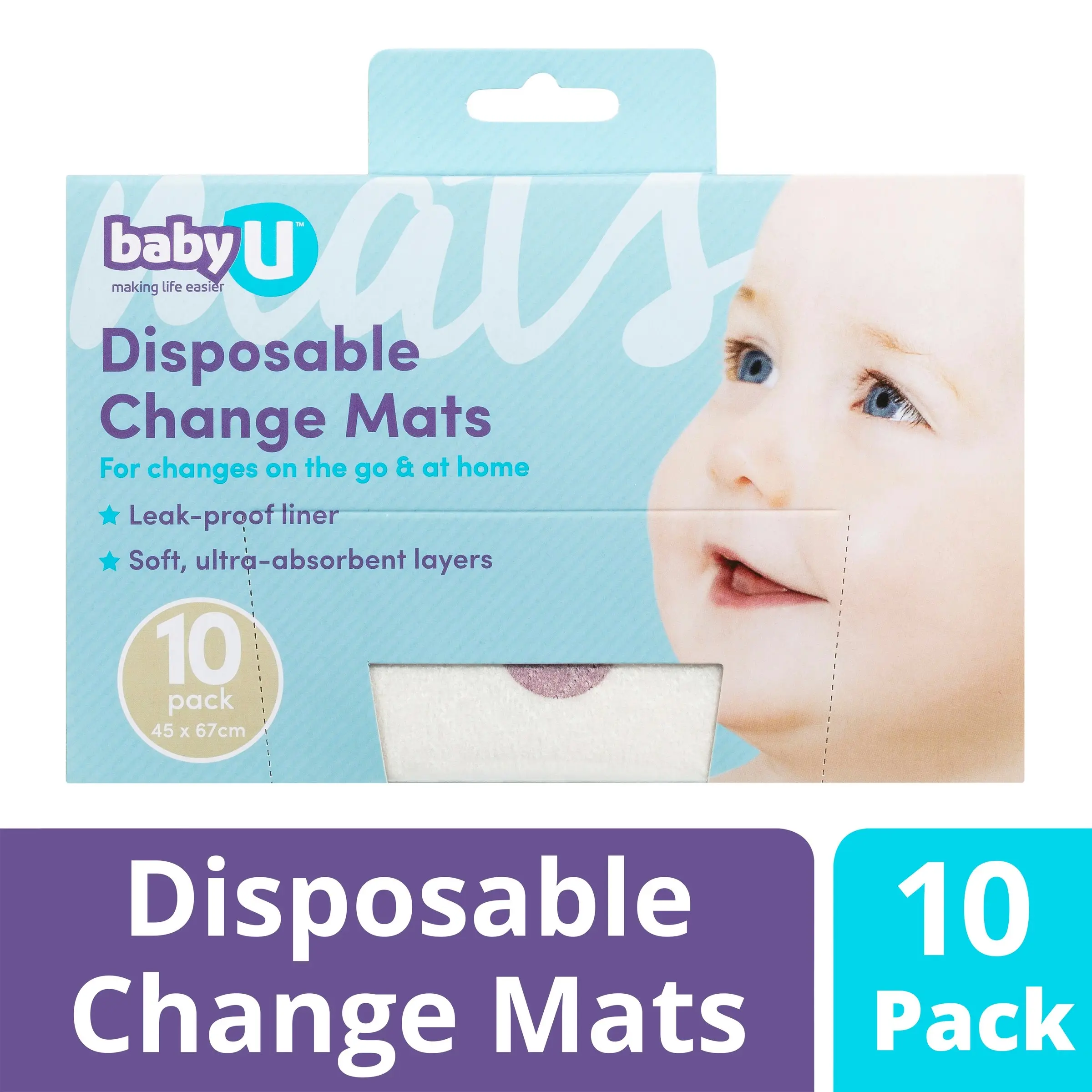 Baby U Change Mats 10 Pack