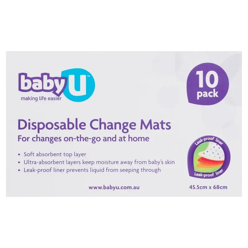 Baby U Change Mats 10 Pack