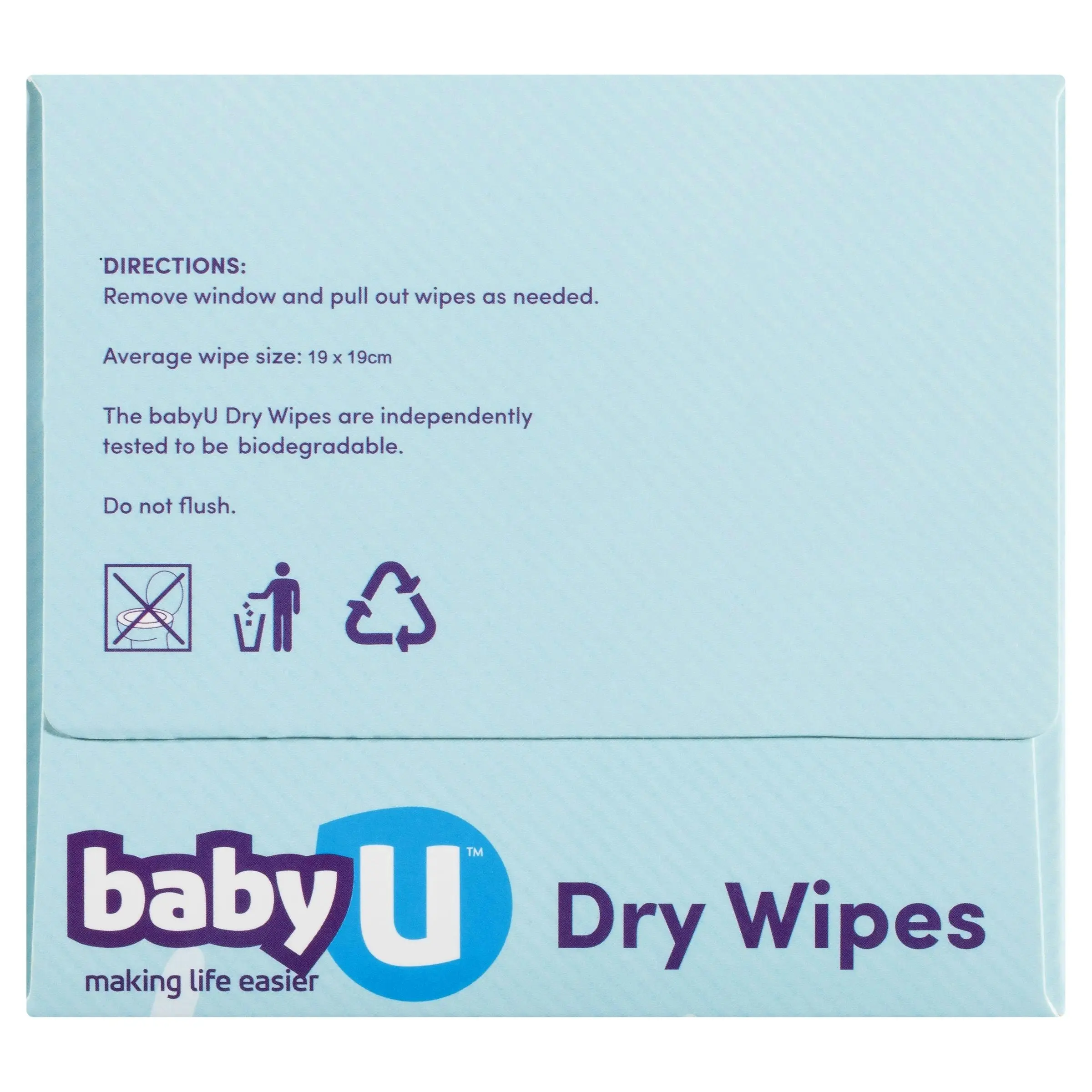 Baby U Dry Wipes 100 Pack