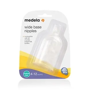 Medela Wide Base Teat Medium Flow 3 Pack