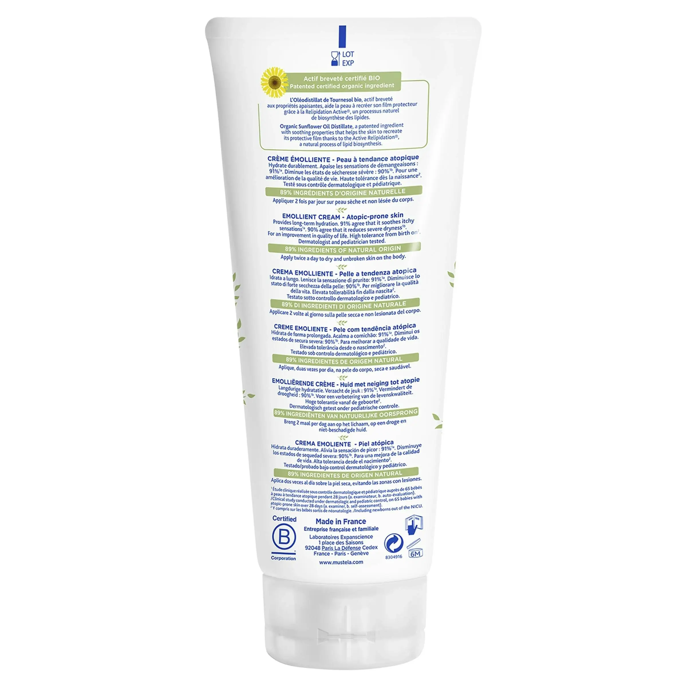 MUSTELA Stelatopia Emollient Baby Cream 200ml