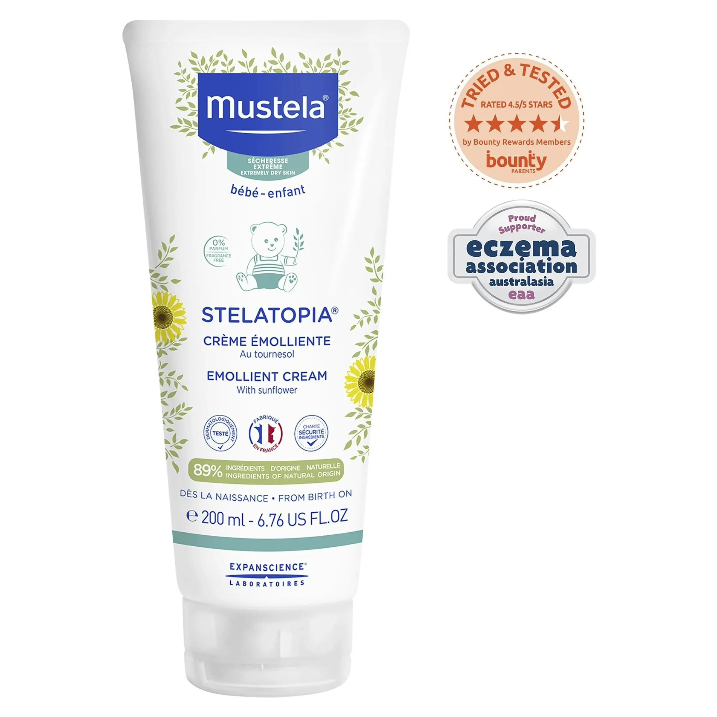 MUSTELA Stelatopia Emollient Baby Cream 200ml