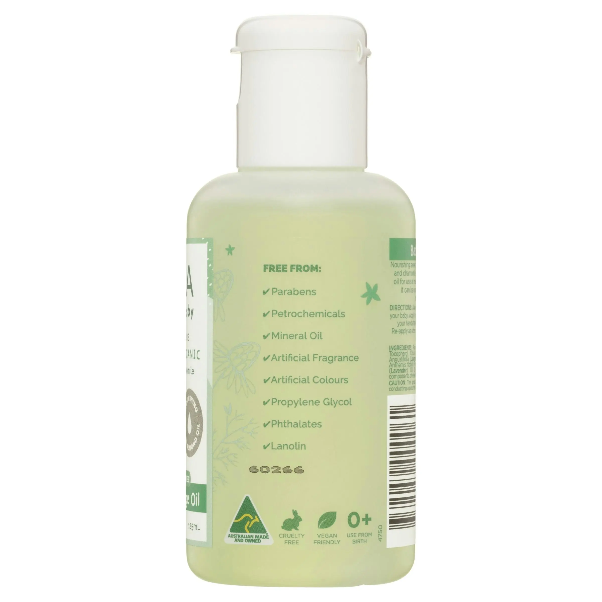 Gaia Natural Baby Massage Oil 125mL