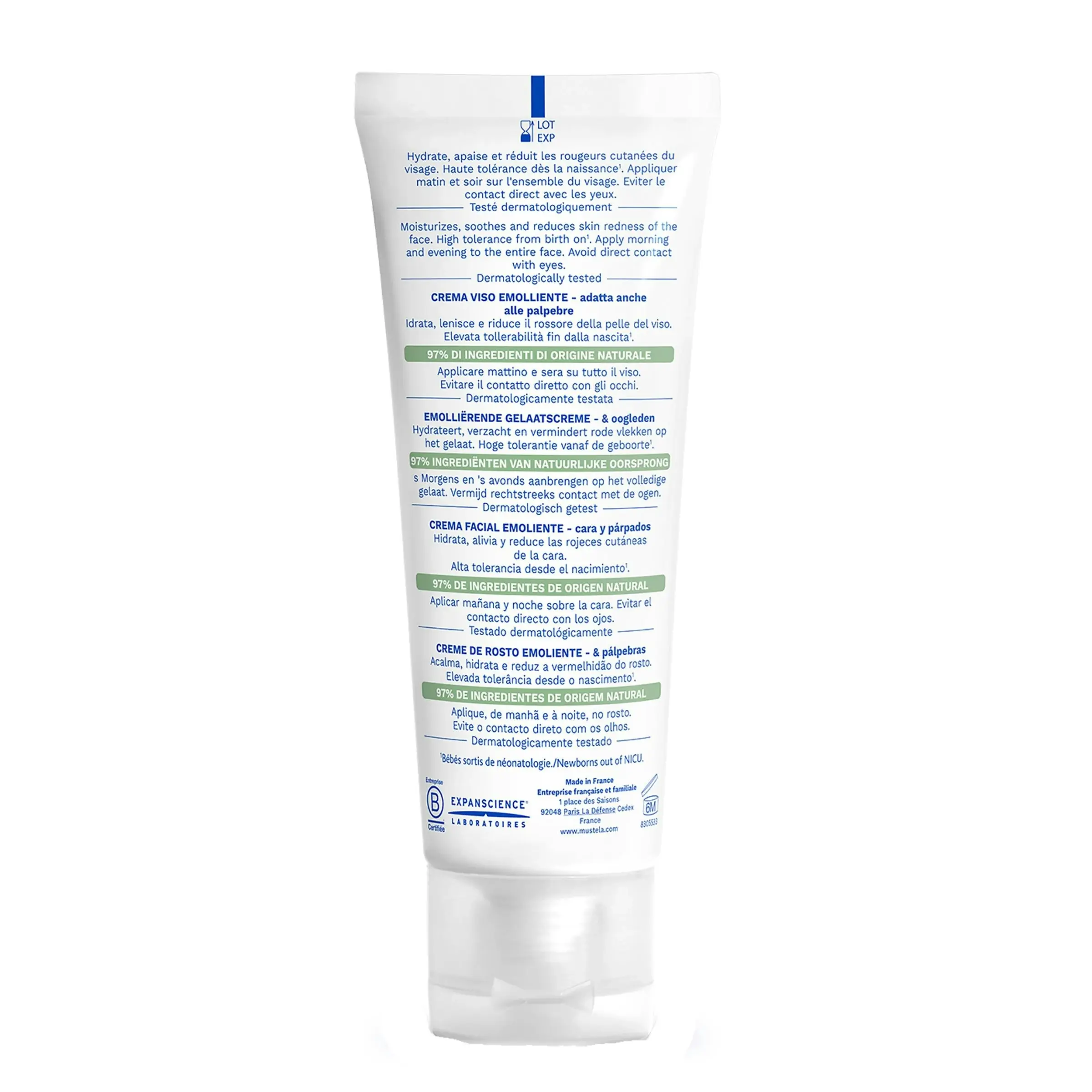 MUSTELA Stelatopia® Emollient Face Cream 40ml