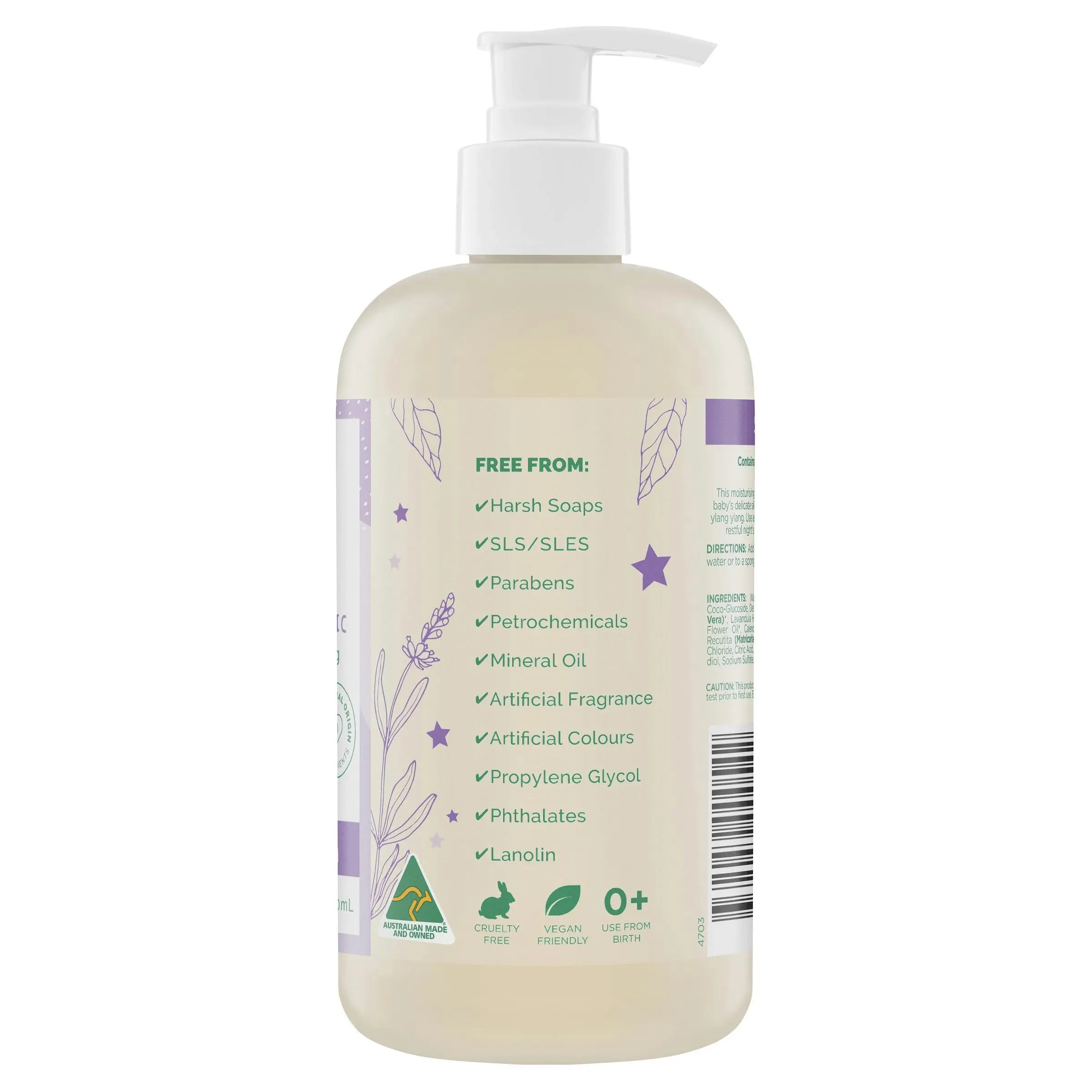 Gaia Natural Baby Sleeptime Bath Wash 500mL