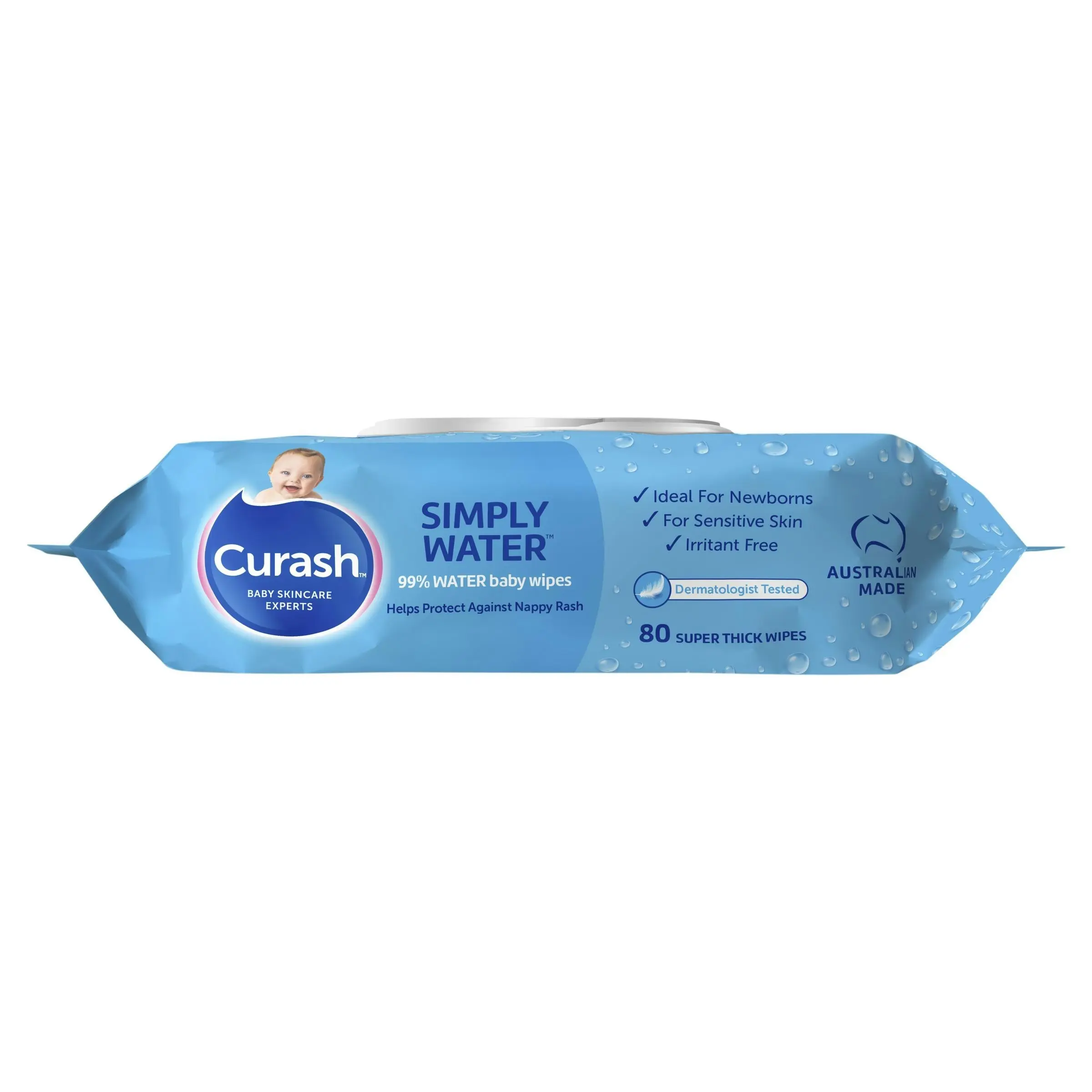 Curash Water Wipes 80 Pack