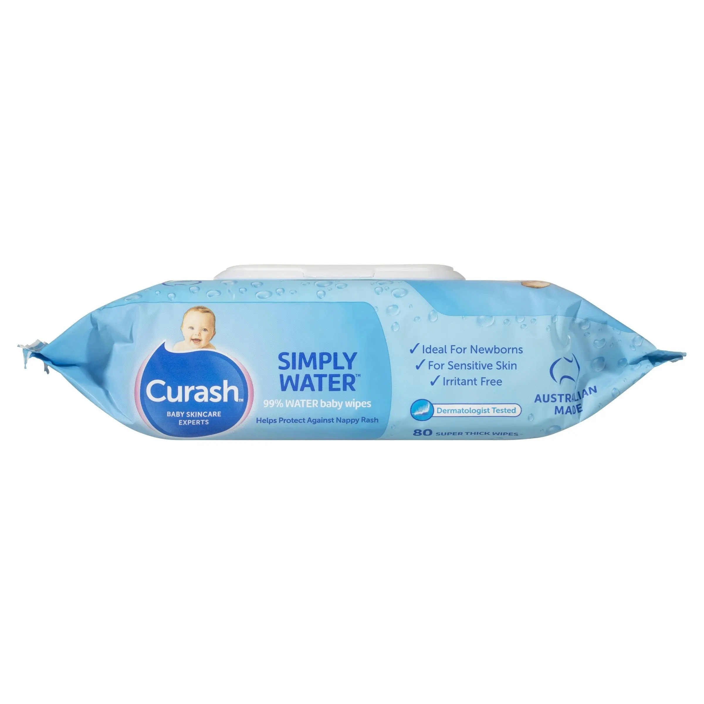 Curash Water Wipes 80 Pack