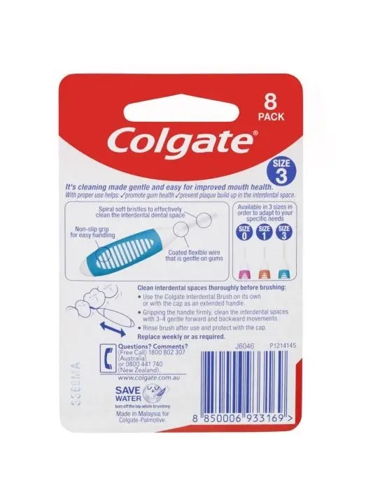 Colgate Interdental Size 3 - 8 Pack