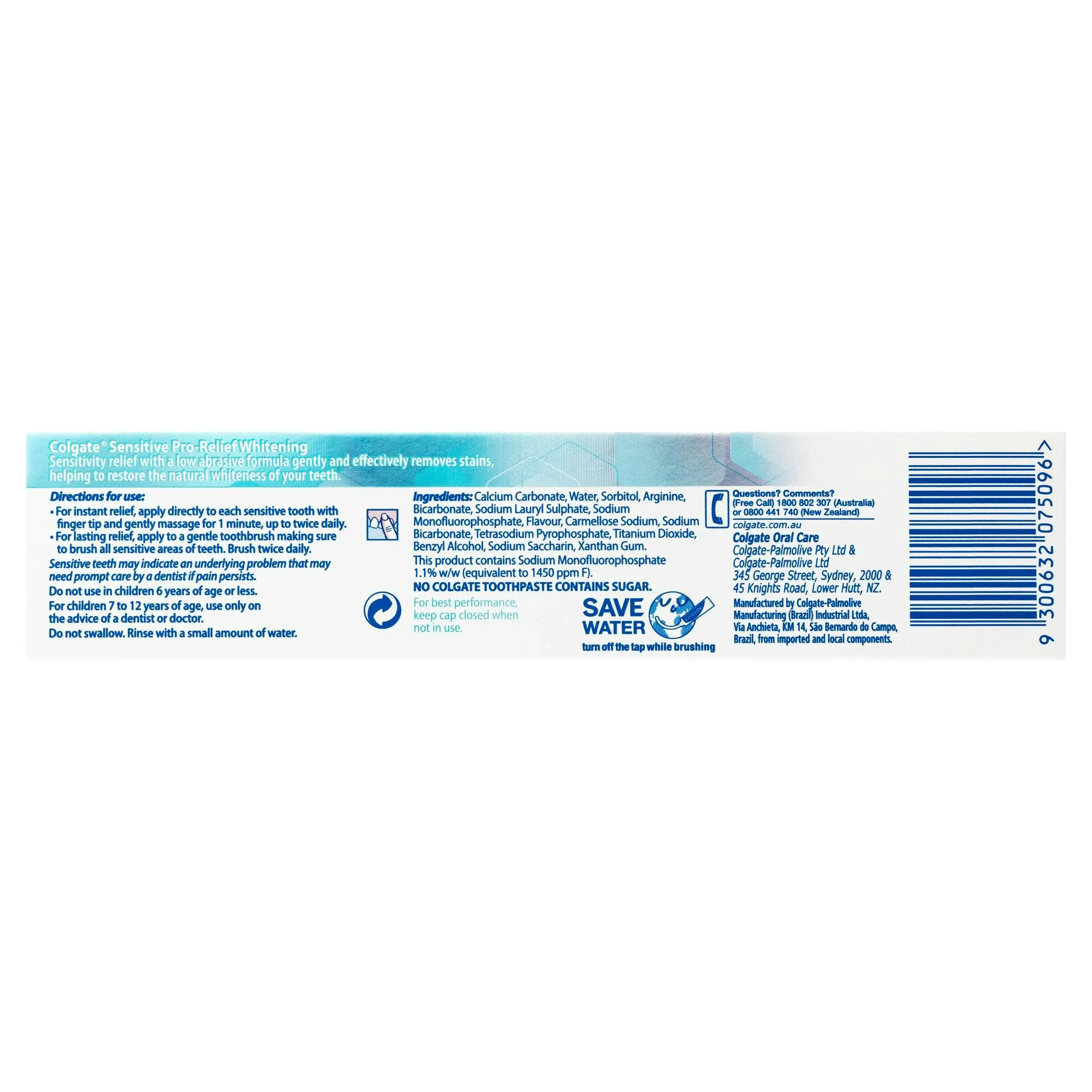 Colgate Sensitive Pro-Relief Whitening Toothpaste 110g