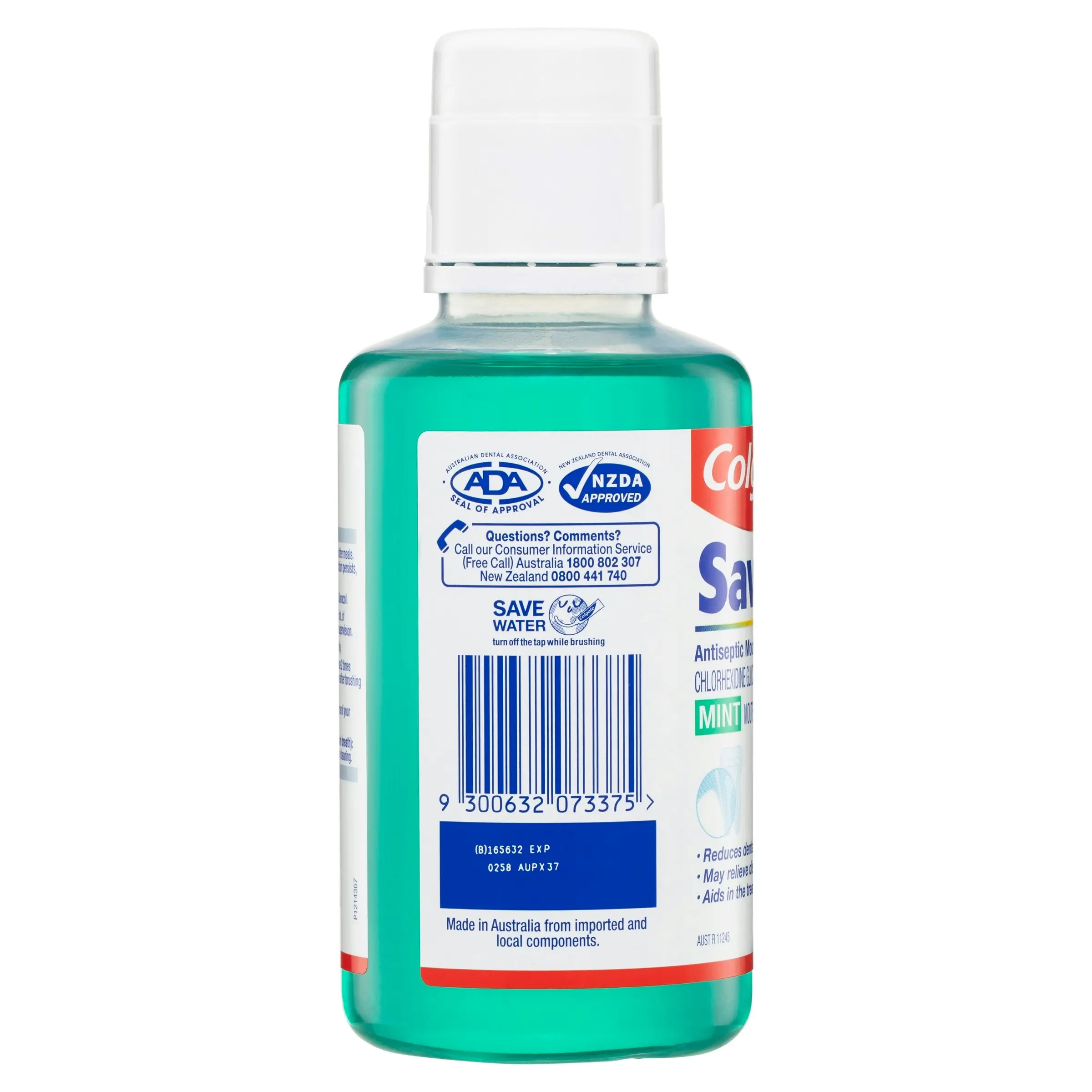 Colgate Savacol Mouthwash Mint 300mL