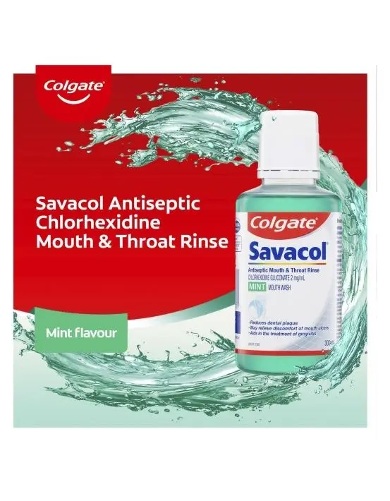 Colgate Savacol Mouthwash Mint 300mL