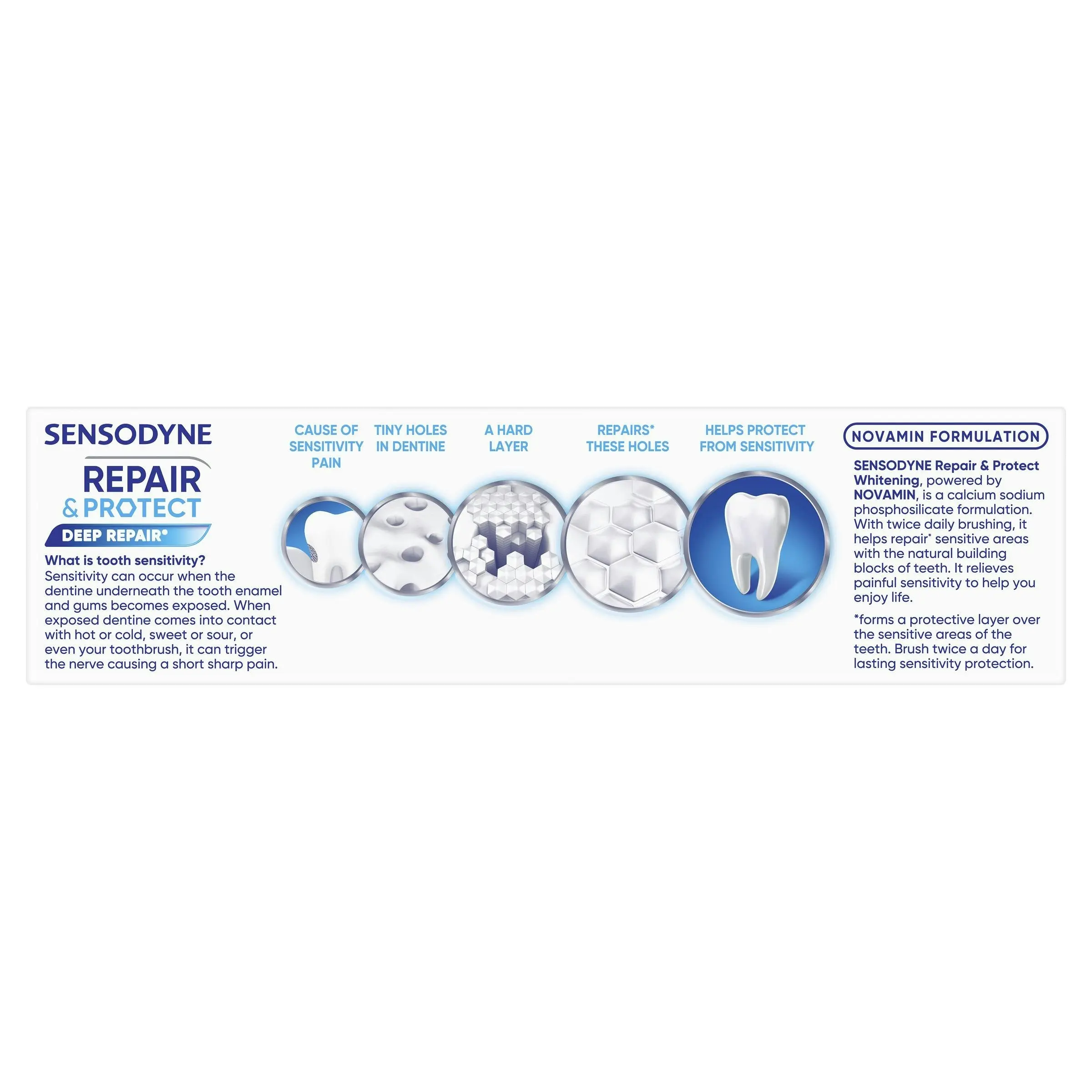 Sensodyne Repair & Protect Whitening Sensitive Toothpaste 100g