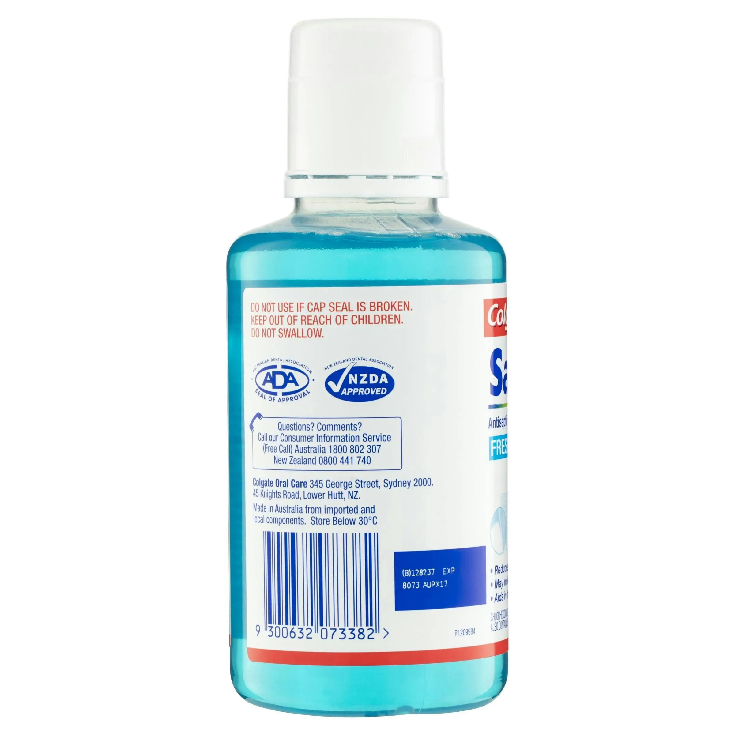 Colgate Savacol Mouthwash Fresh Mint 300mL