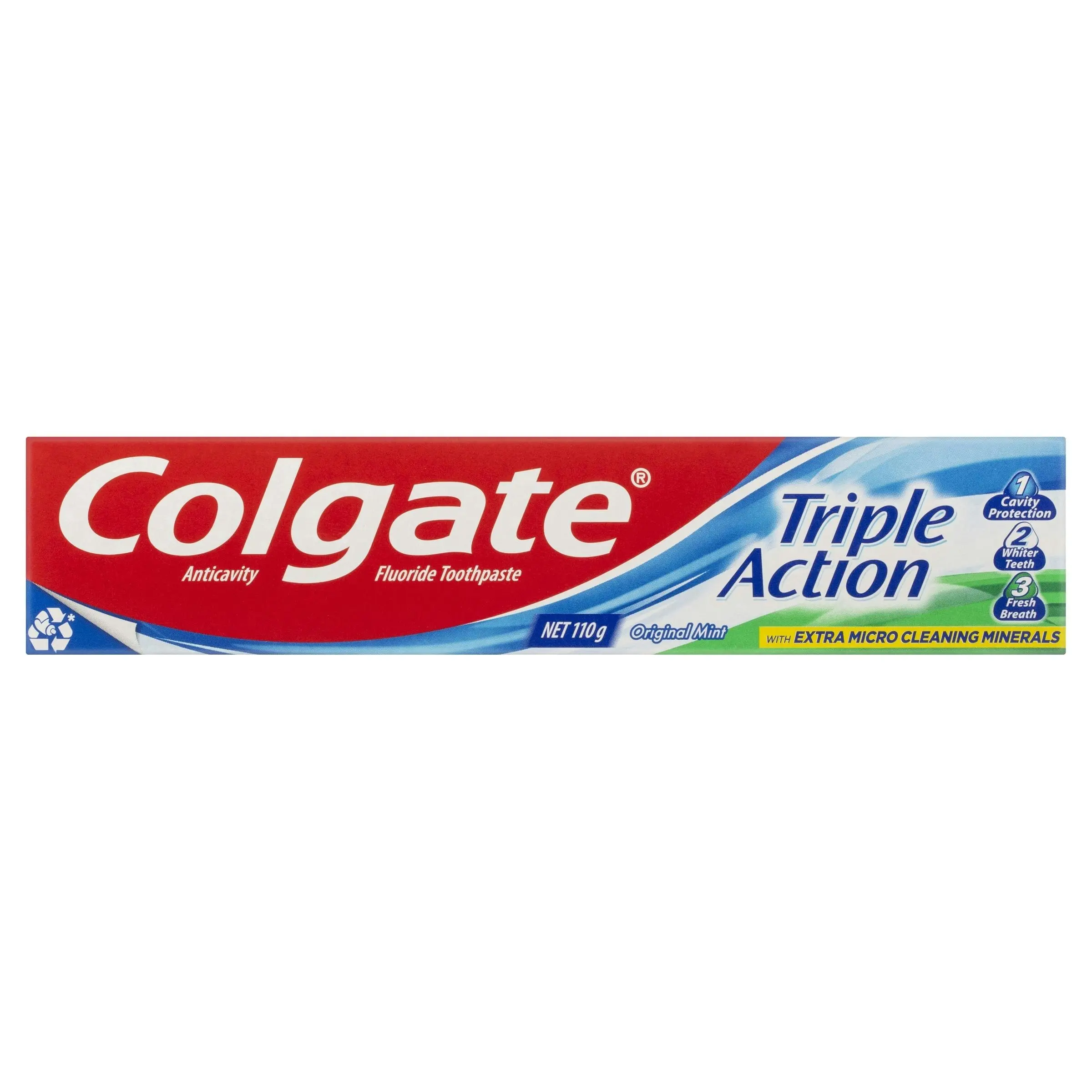 Colgate Triple Action Cavity Protection Fluoride Original Mint Toothpaste 110g