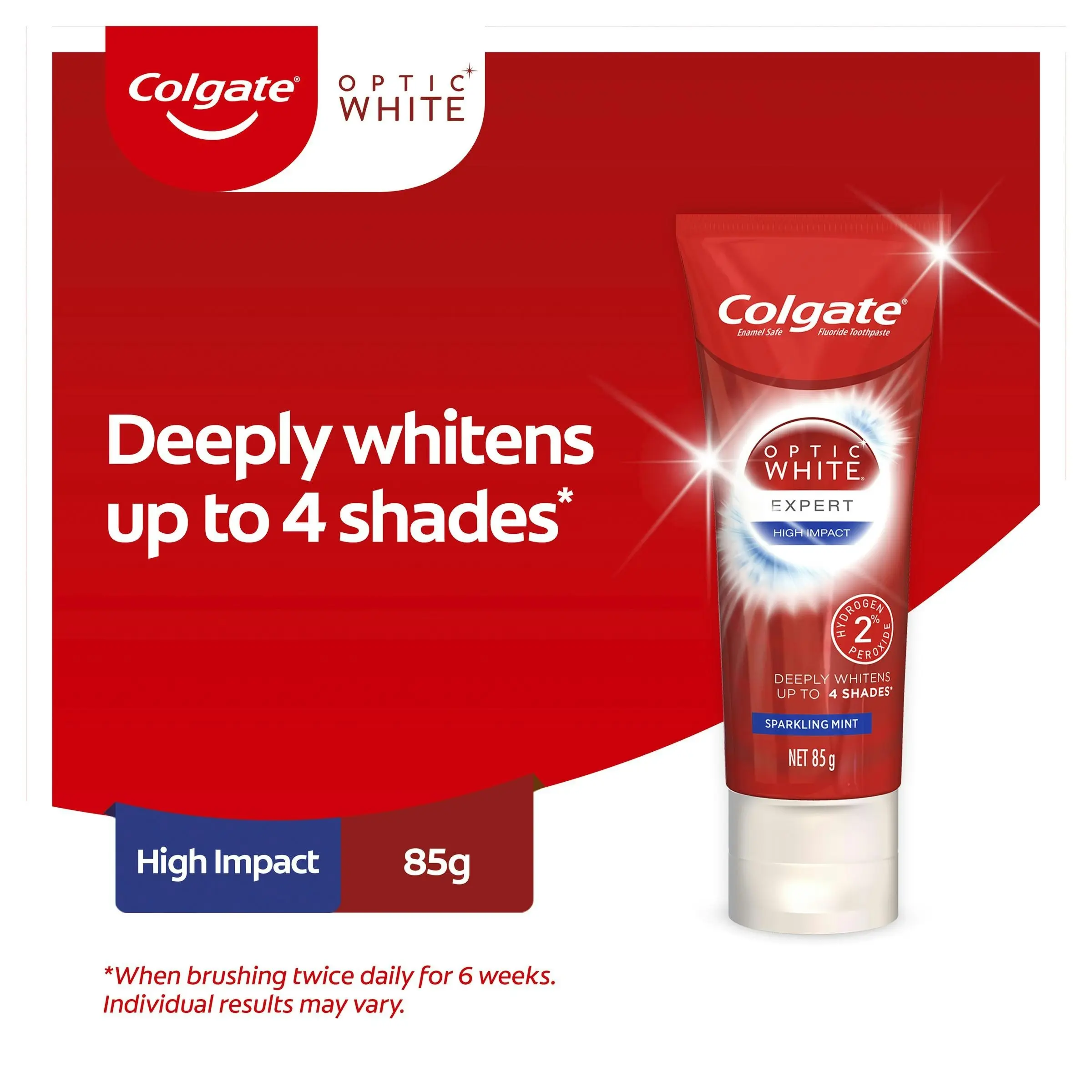 Colgate Toothpaste Optic White HighImpact 85g