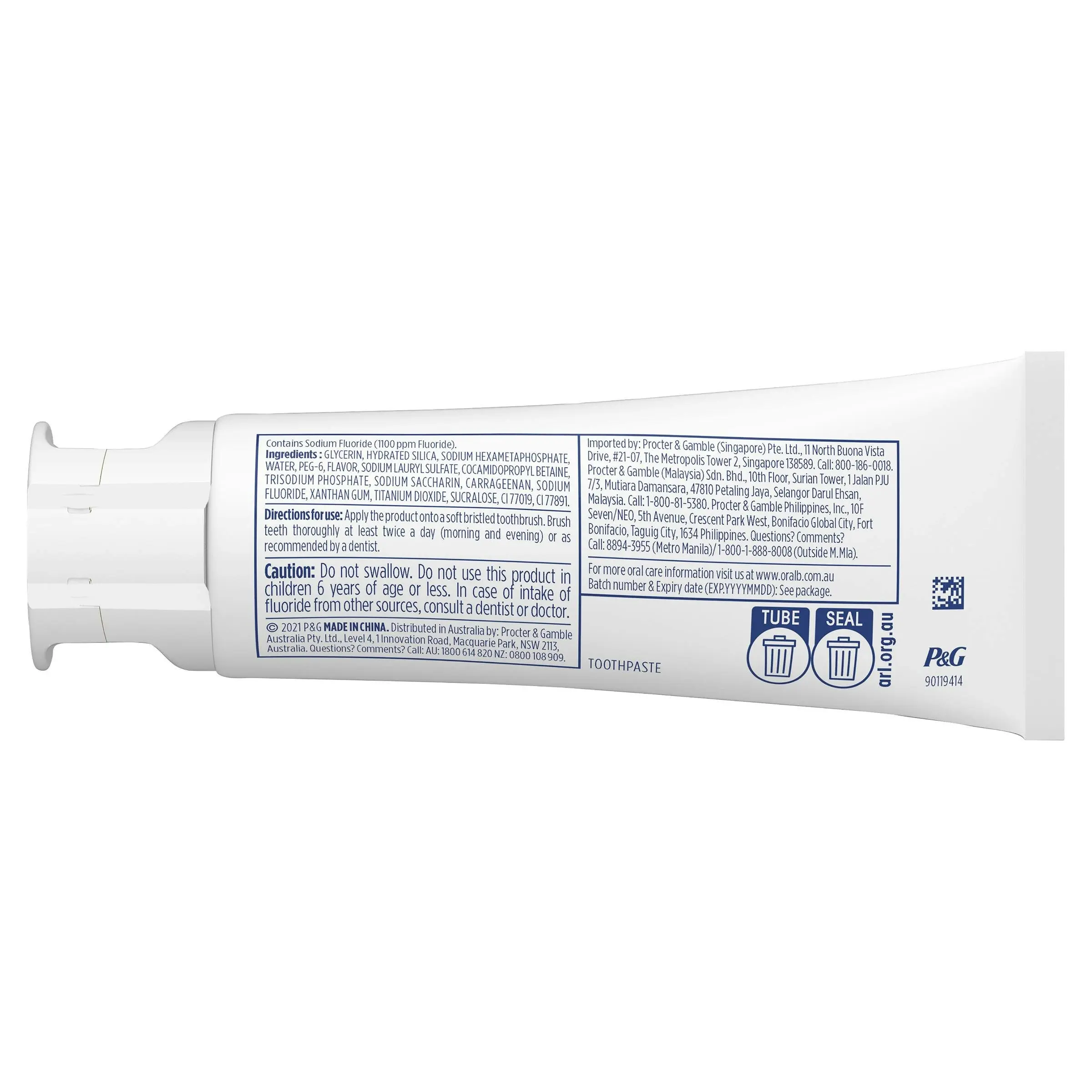 Oral B 3DWhite Luxe Glamorous White Toothpaste 95 g