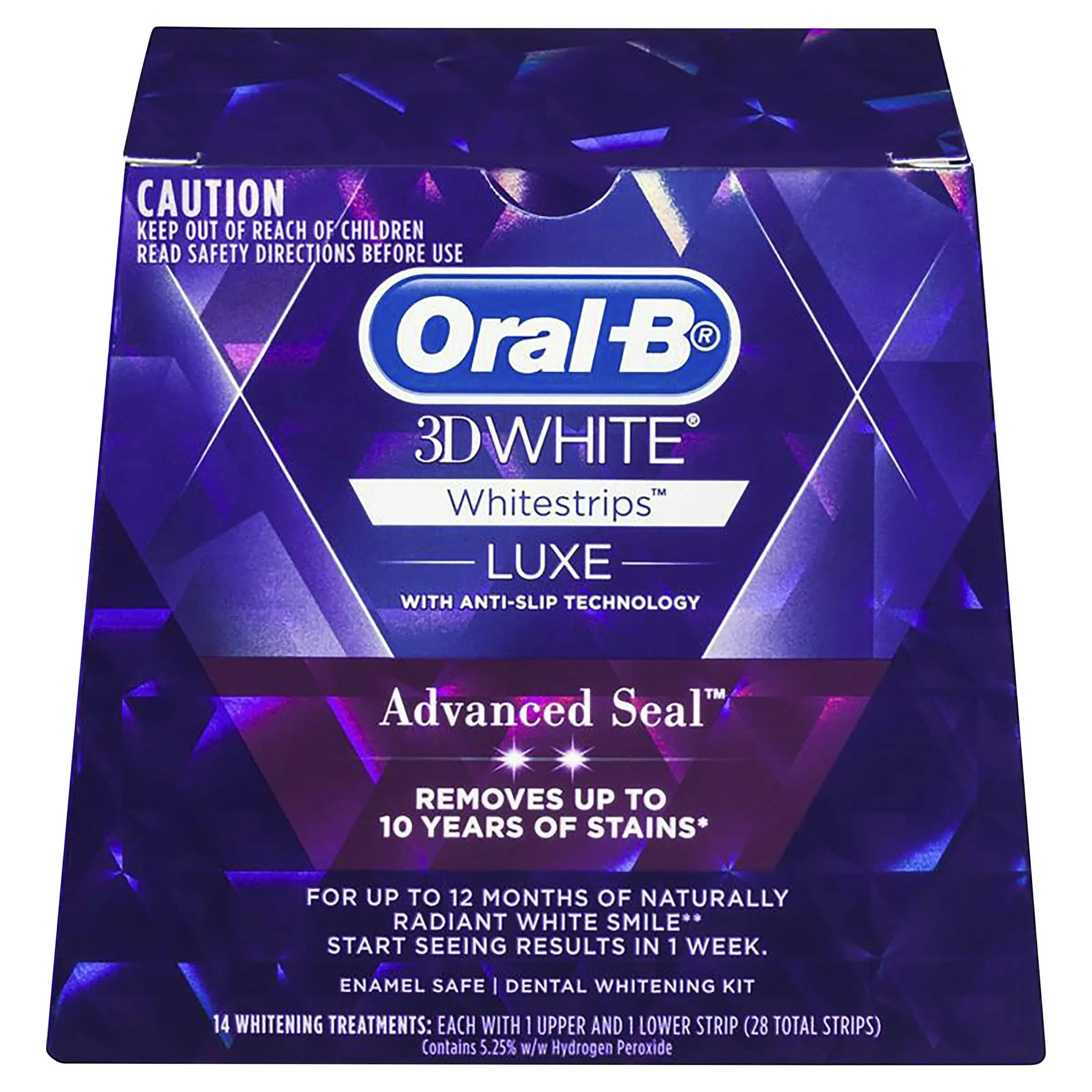 Oral B 3D White Luxe Advance Seal 14 Whitening Treatments