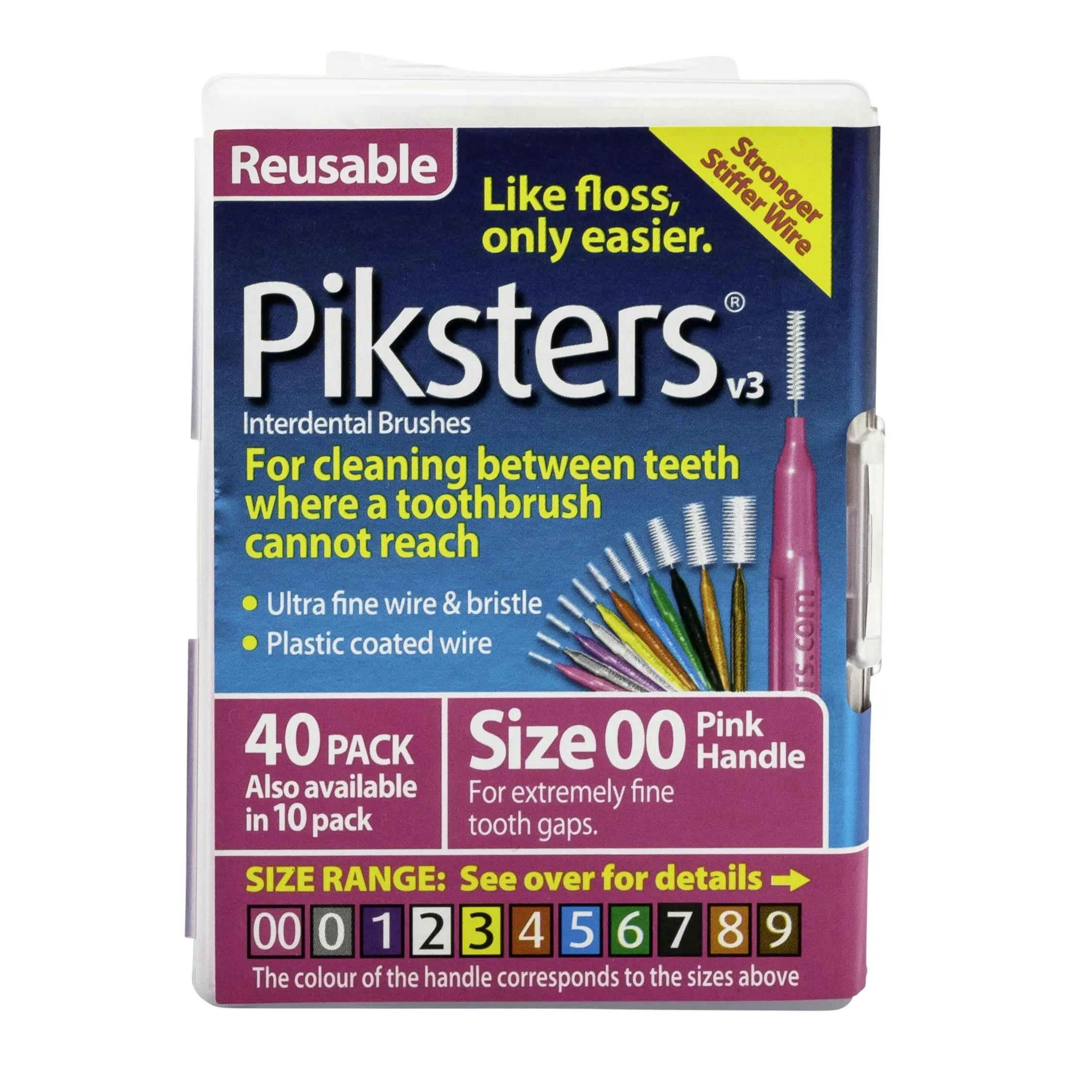 Piksters Interdental Brush Size 00 Pink 40 Pack