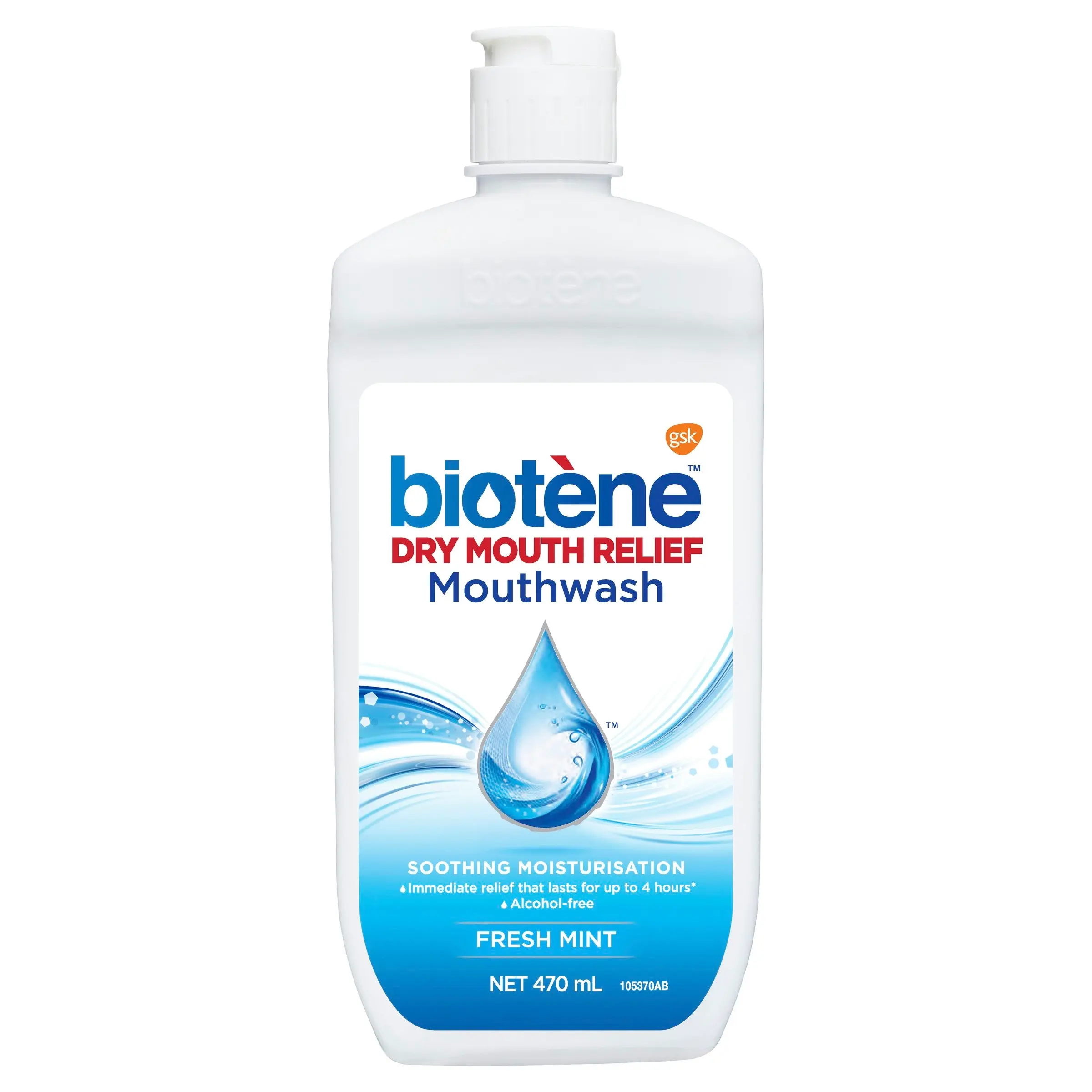 Biotene Dry Mouth Relief Mouthwash Fresh Mint 470mL