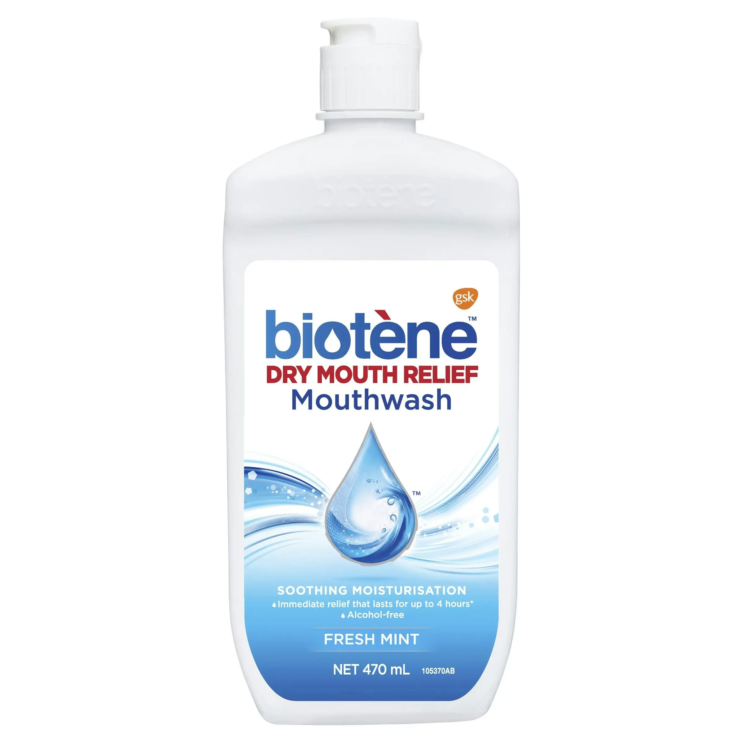 Biotene Dry Mouth Relief Mouthwash Fresh Mint 470mL