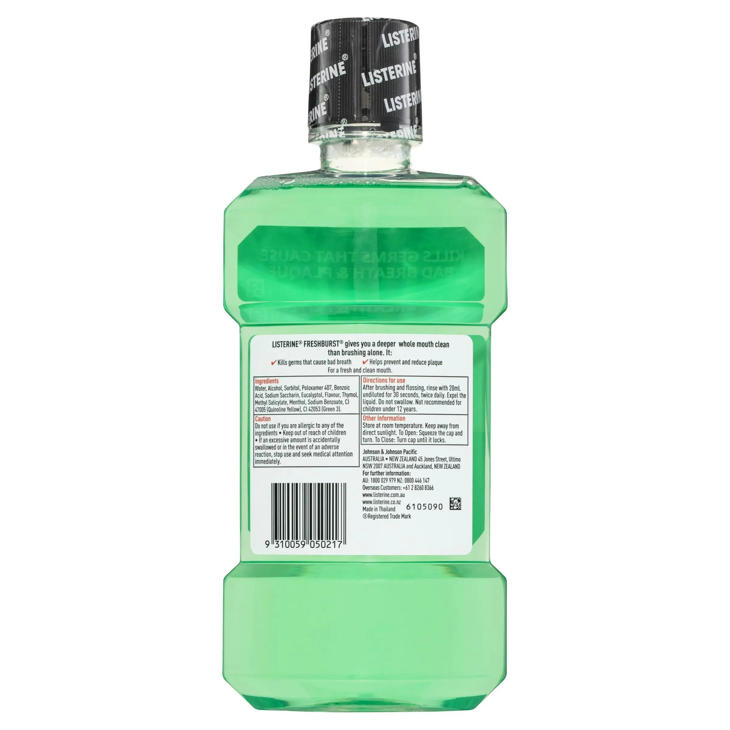 Listerine Mouthwash FreshBurst Antibacterial 500mL