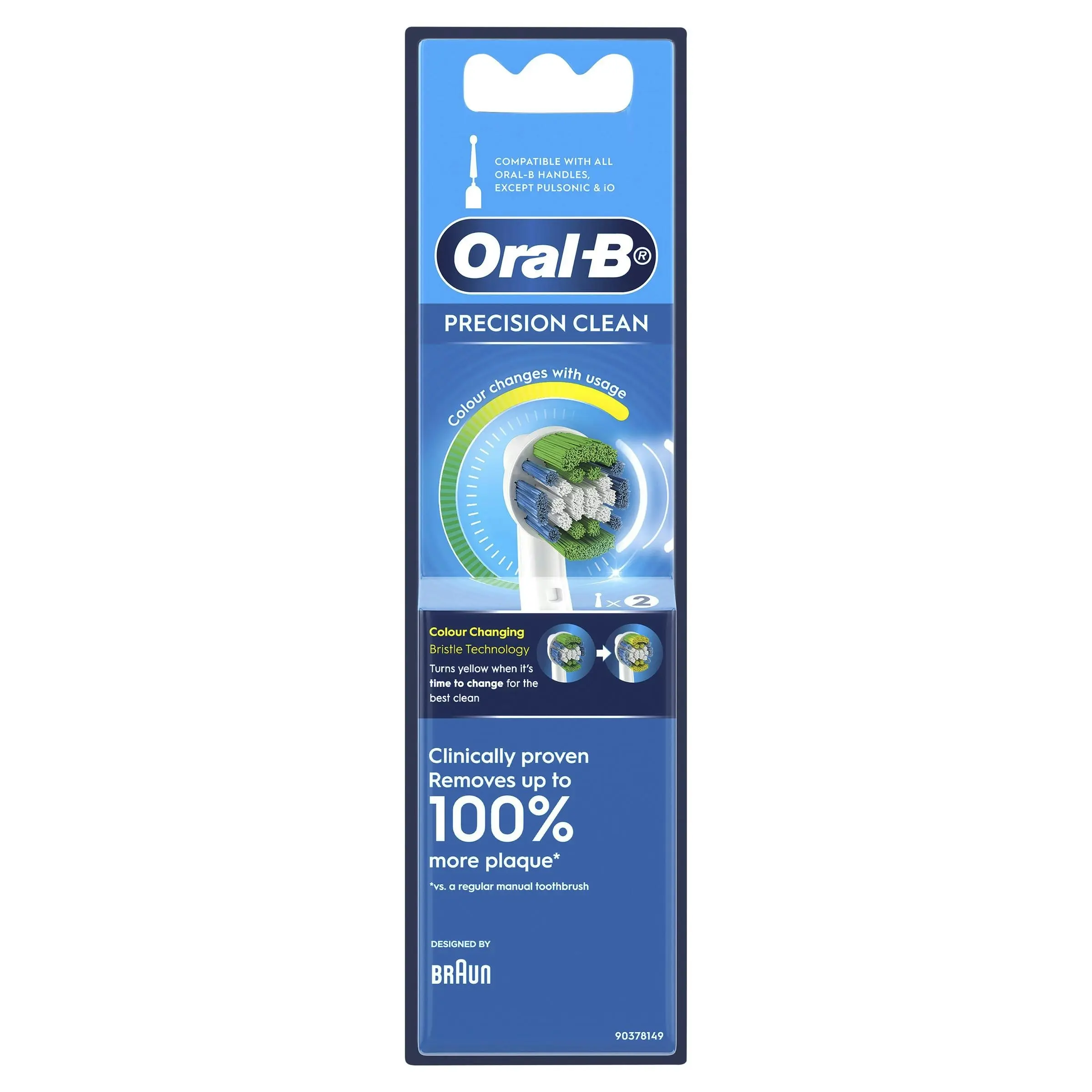 Oral B Precision Clean Replacement Brush Heads 2 Pack