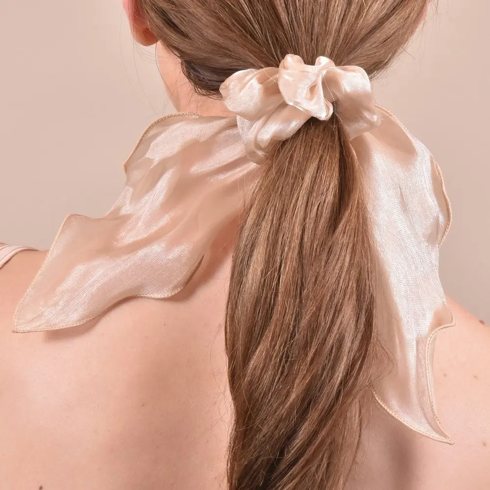 Culturesse Clarissa High Gloss Bridal Style Scrunchie