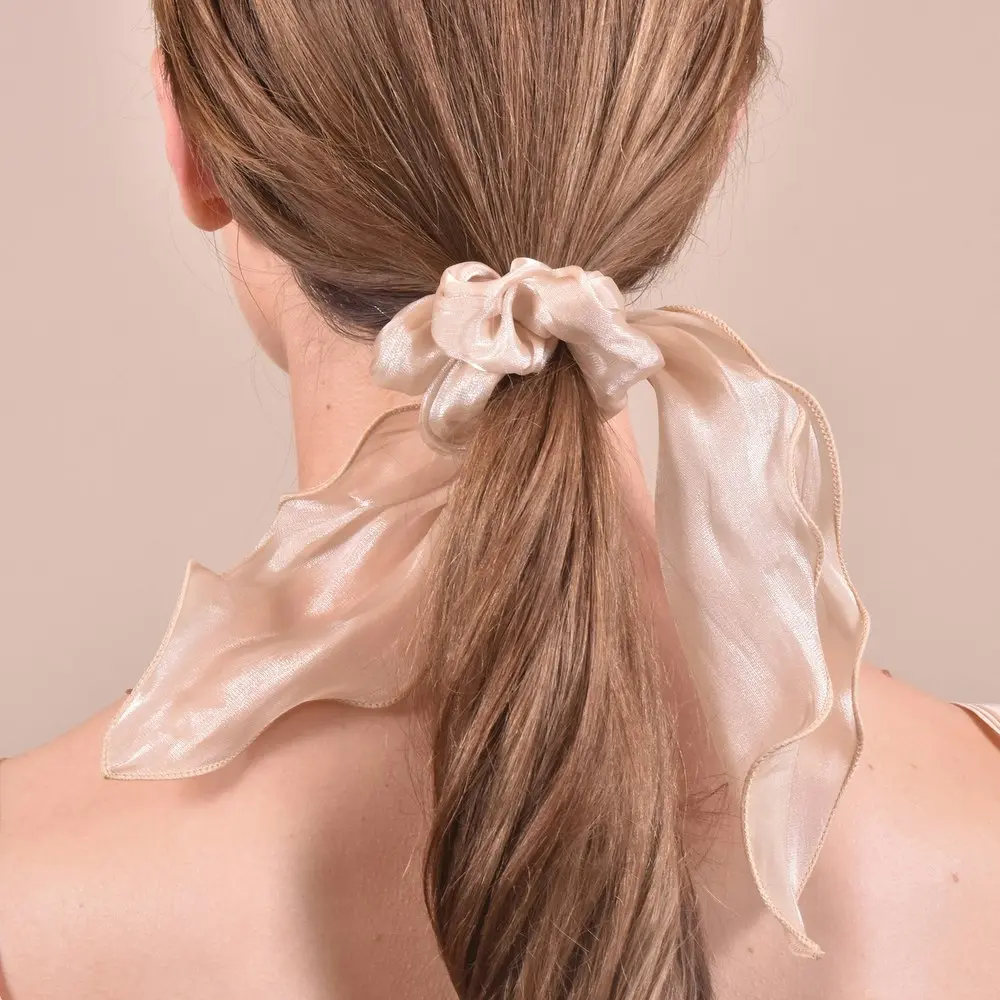 Culturesse Clarissa High Gloss Bridal Style Scrunchie