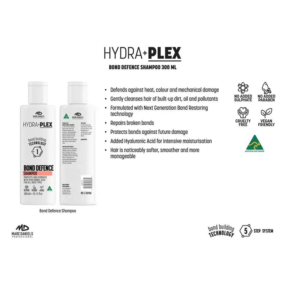 Marc Daniels Hydra plus Plex Bond Defence Shampoo 300ml