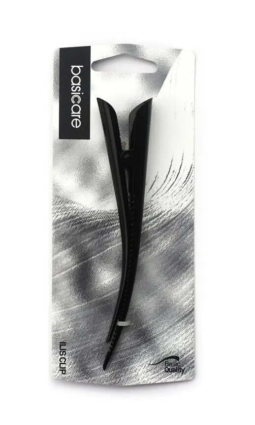 Basicare Ibis Metal Hair Clip Black 13cm