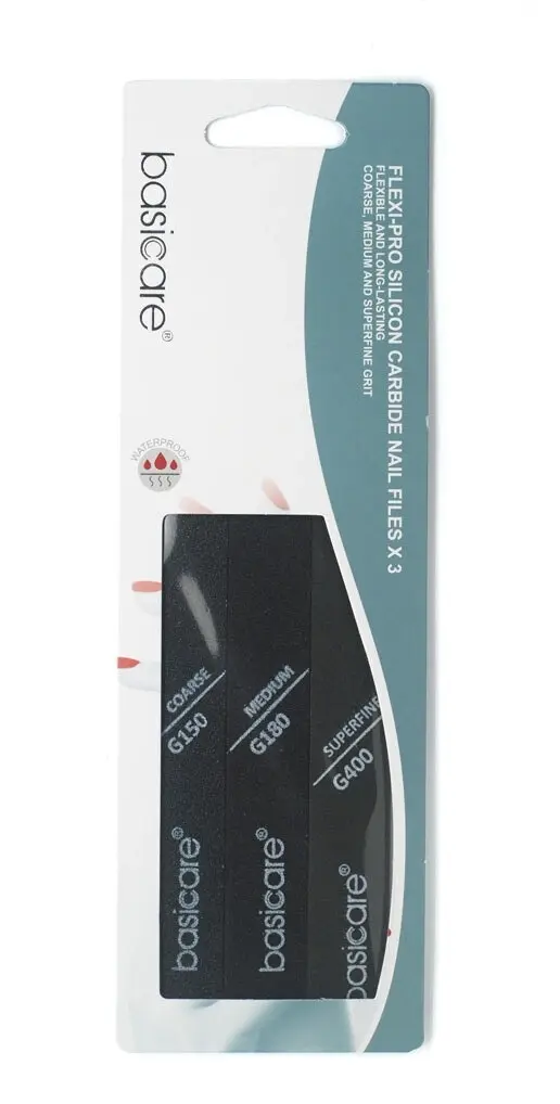 Basicare Flexi-Pro Silicon Carbide Nail File 3pcs