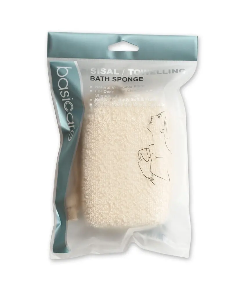 Basicare Sisal/Towelling Bath Sponge