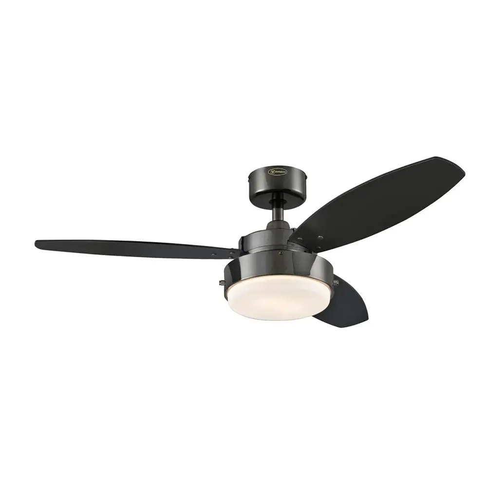 Westinghouse 107cm Alloy Ceiling Fan w/Reversible Blade/Airflow/Light Gun Metal