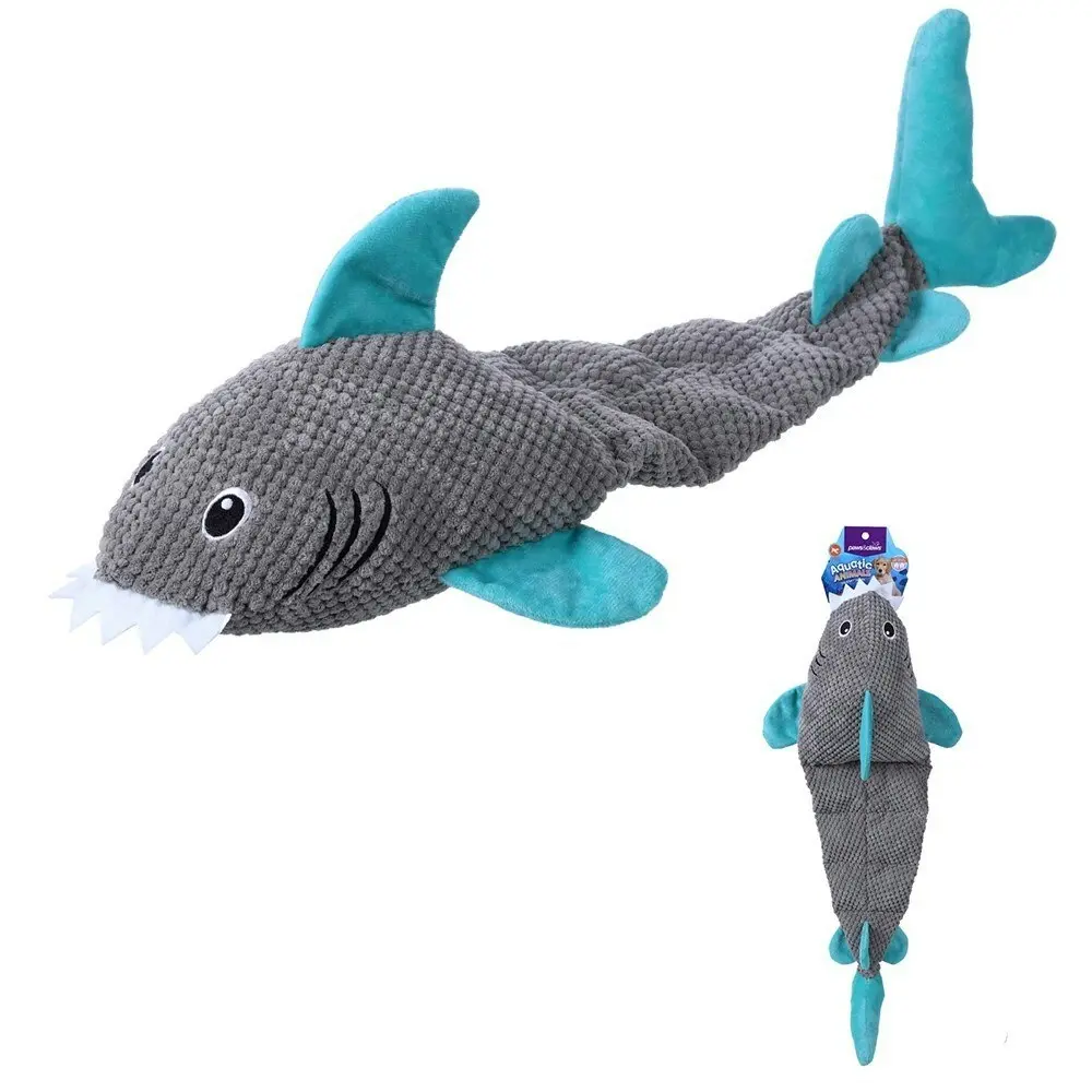 Paws & Claws 66cm Aquatic Animals Giant Squeaky Shark Soft/Plush Toy Dog/Cat/Pet