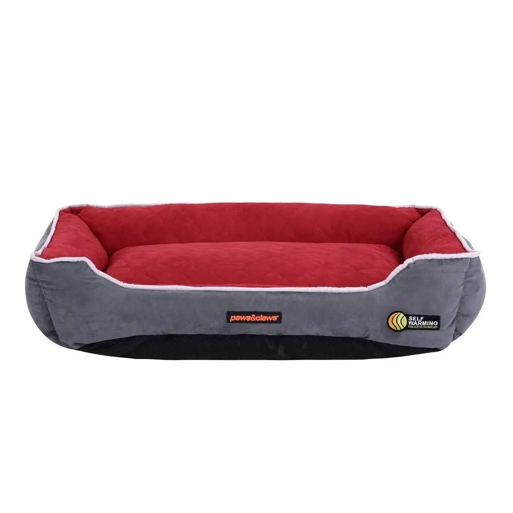 Paws & Claws Self Warming/Thermal Insulated Walled 70x50cm Pet/Dog Bed Medium