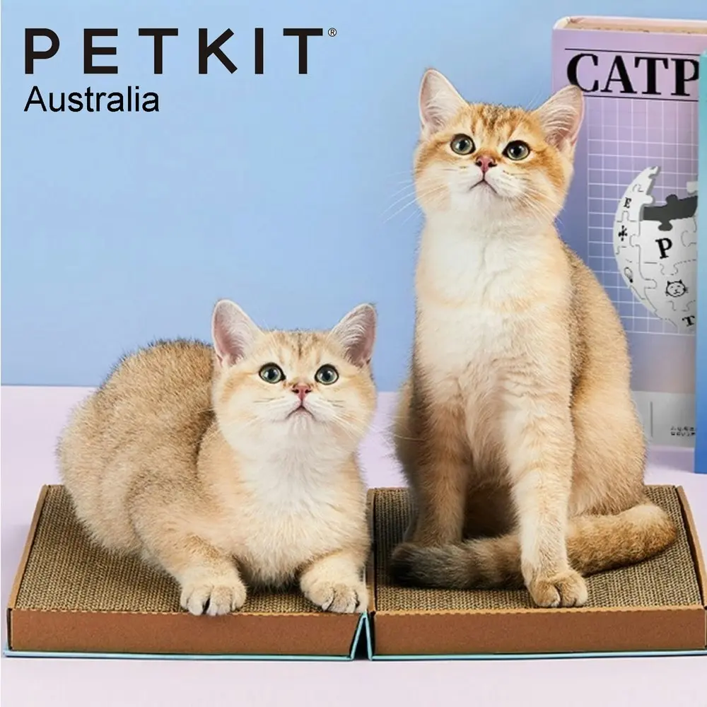 Petkit 30cm Catpedia Corrugated Paper Book Pets Cat Toy Scratcher w/Catnip Blue