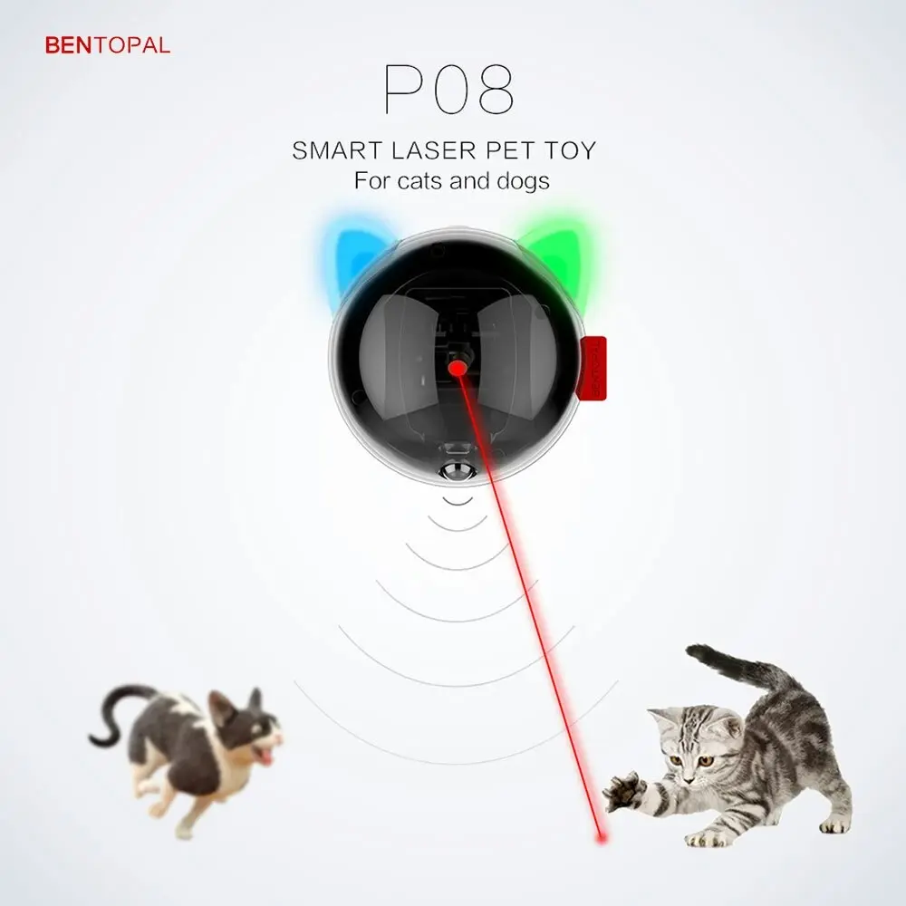 Bentopal Smart Laser LED Light Pointer Rechargeable Electric Pets Cat/Dog Toy