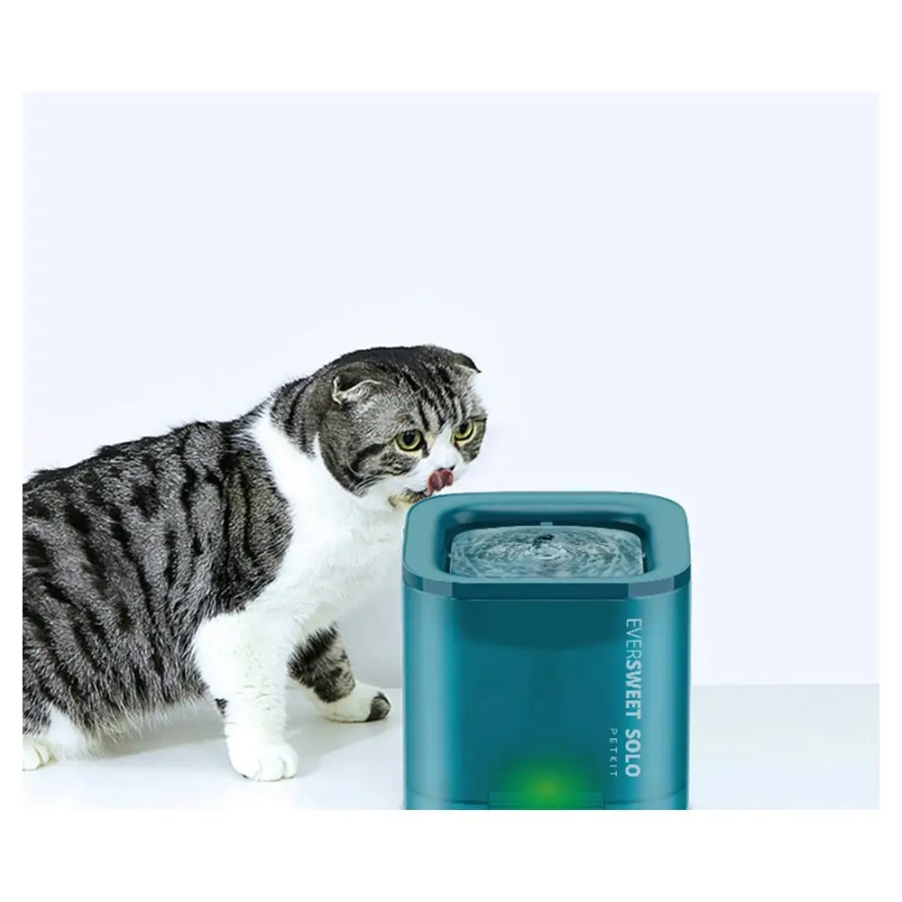 Petkit 16cm 1.8L Eversweet Solo Smart Water Drinking Fountain Dog/Pet/Cat Green