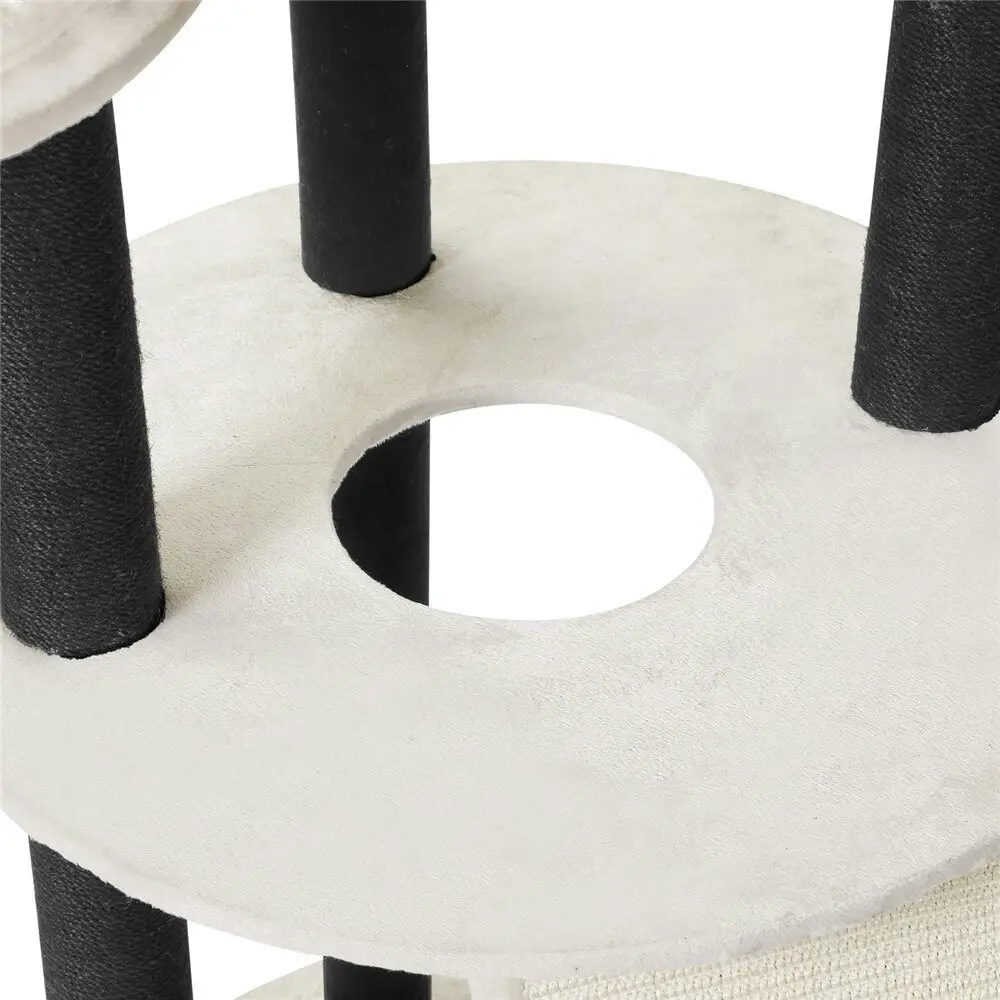 Paws & Claws 141cm Catsby Hampton Cat Tree Scratching Post Tower Pet Bed