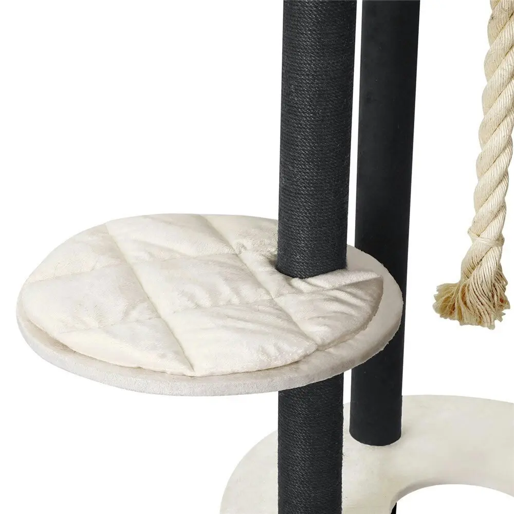 Paws & Claws 141cm Catsby Hampton Cat Tree Scratching Post Tower Pet Bed