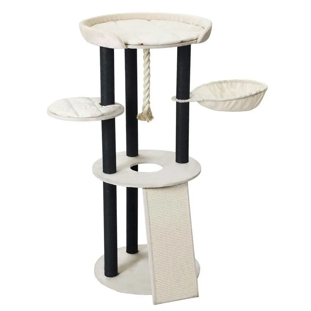 Paws & Claws 141cm Catsby Hampton Cat Tree Scratching Post Tower Pet Bed