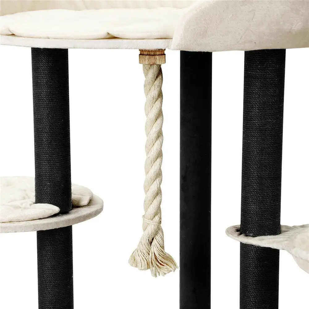 Paws & Claws 141cm Catsby Hampton Cat Tree Scratching Post Tower Pet Bed