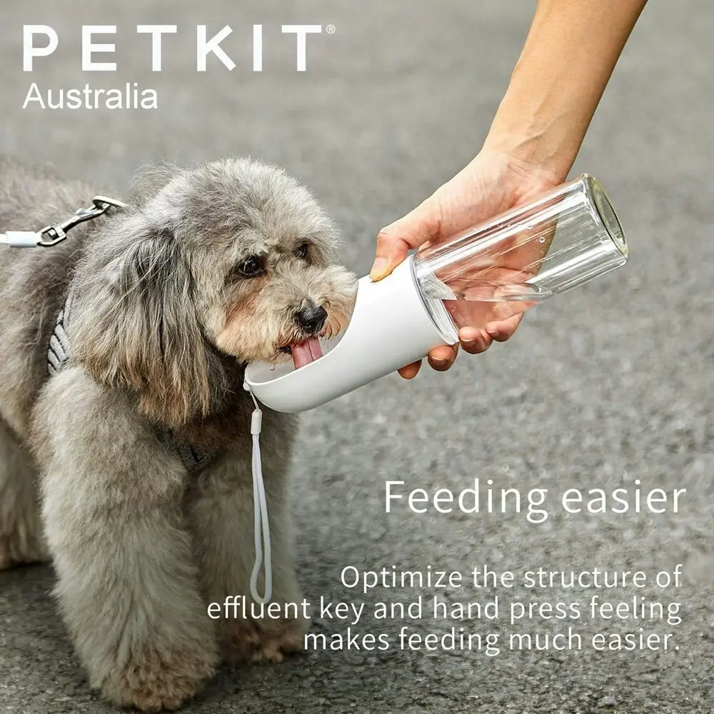 Petkit Eversweet 400ml Pet Dog Drinking Travel Portable Water Bottle Bowl Grey