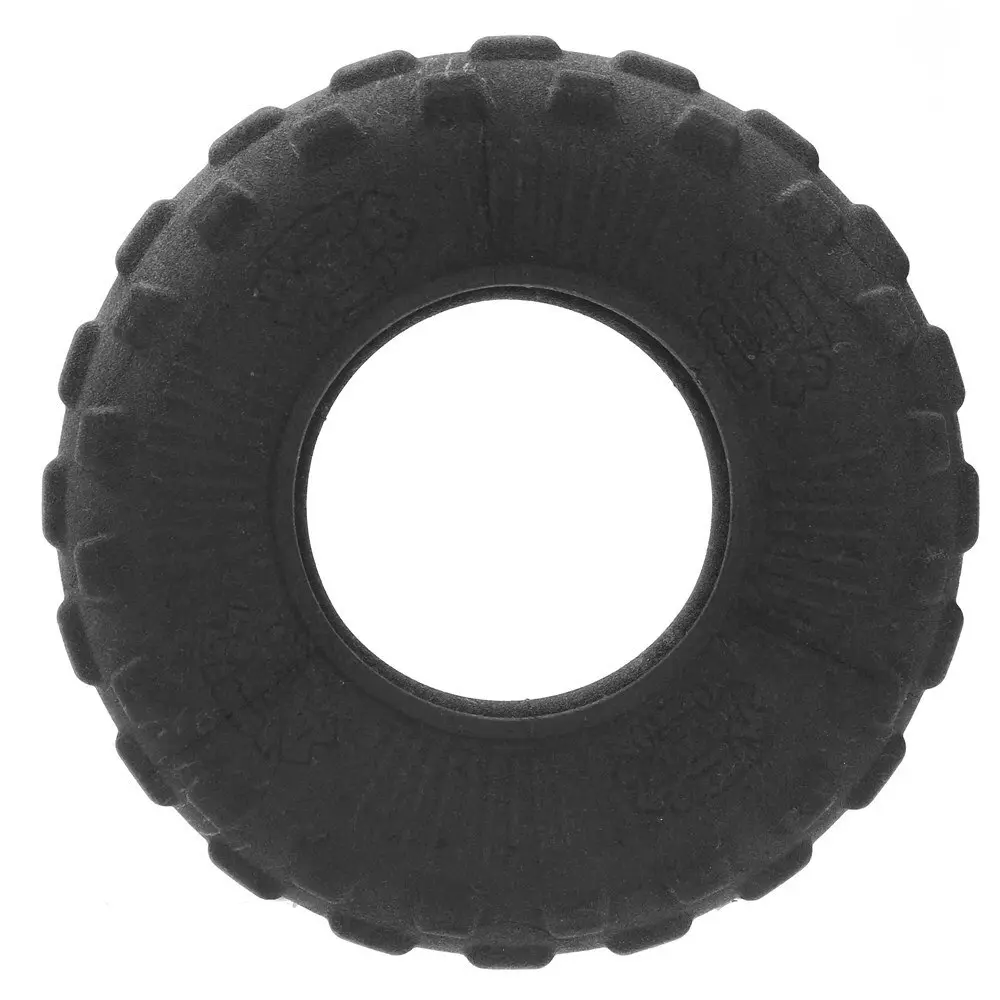 Paws & Claws All Terrain 21cm Rubber Tyre Dog Toy Pet Chew Teething Large Black