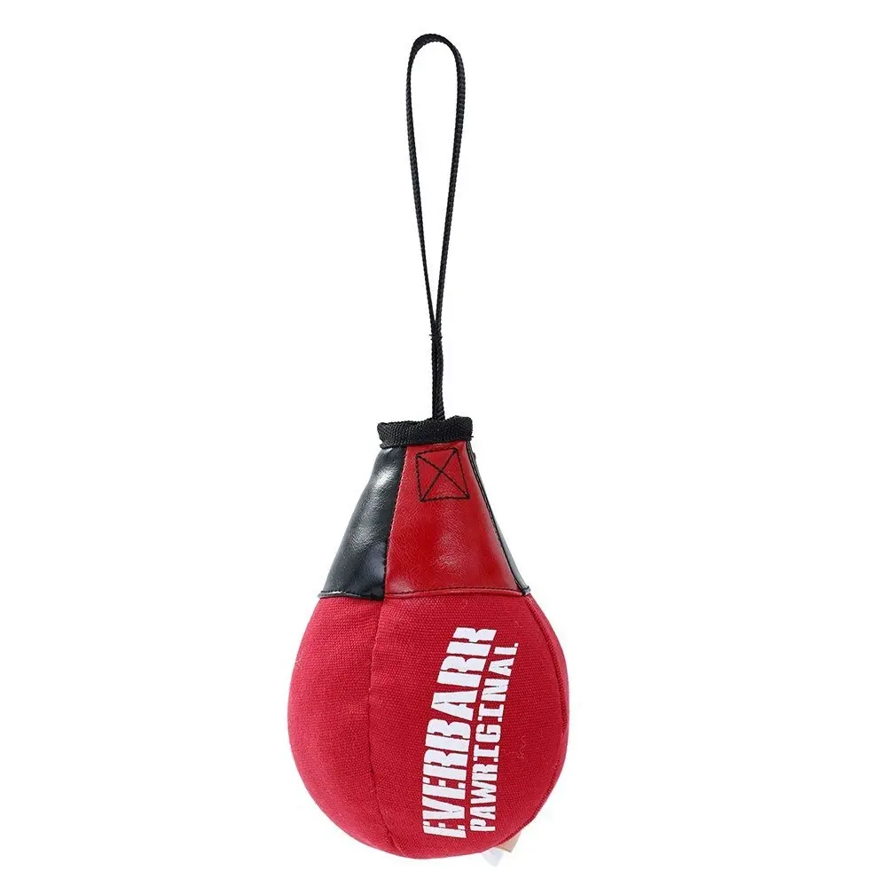 Paws & Claws 21cm Boxing Speedball Oxford Toy Fun Play Squeaky for Pet/Dog Red