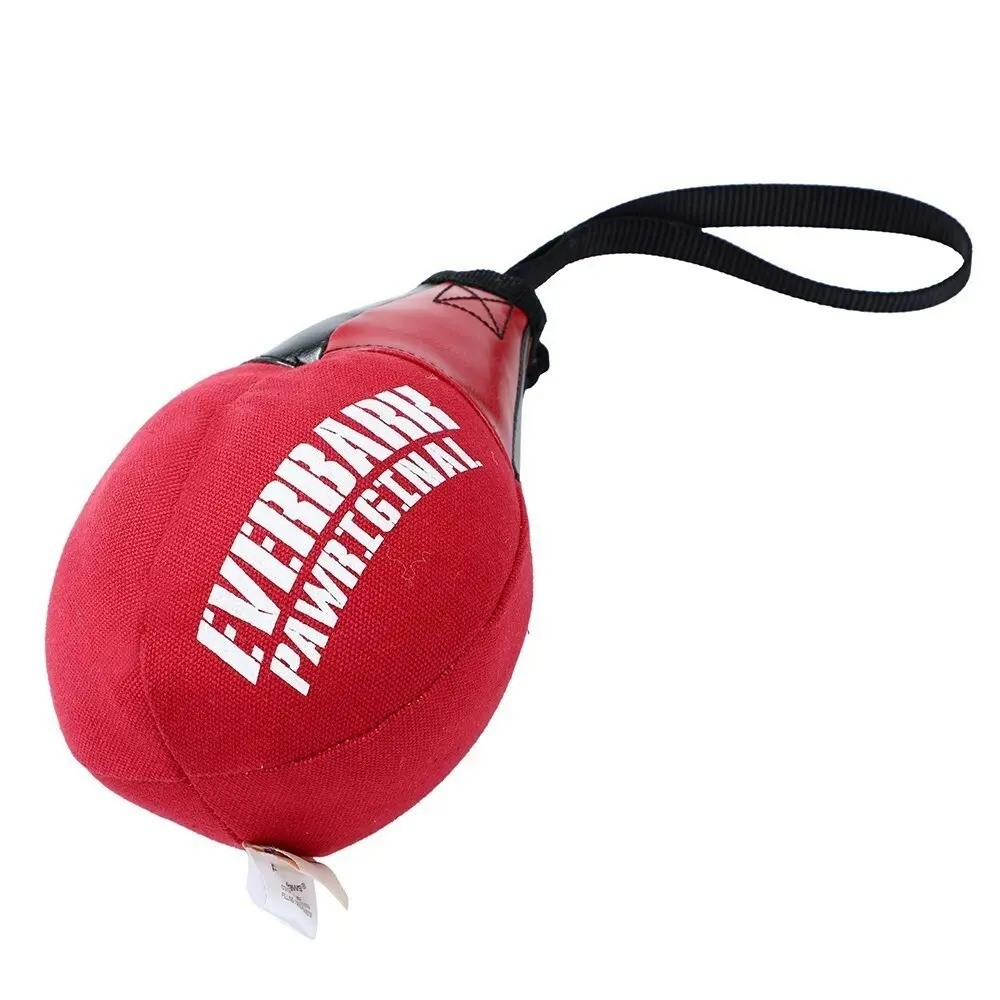 Paws & Claws 21cm Boxing Speedball Oxford Toy Fun Play Squeaky for Pet/Dog Red