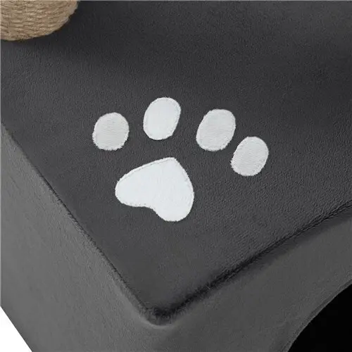 Paws & Claws Catsby 65cm Elsternwick Cat Tree Scratch House Furniture Charcoal