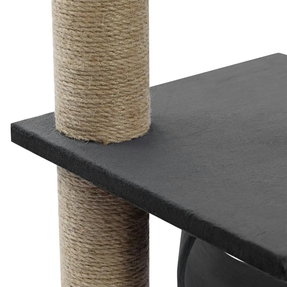 Paws & Claws Catsby 65cm Elsternwick Cat Tree Scratch House Furniture Charcoal