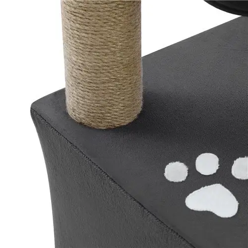 Paws & Claws Catsby 65cm Elsternwick Cat Tree Scratch House Furniture Charcoal