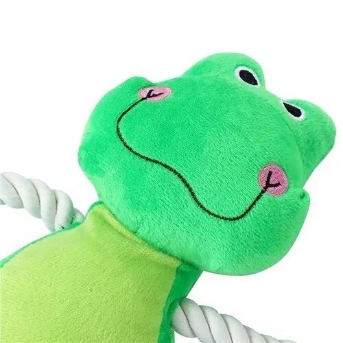 3x Paws & Claws Dog Toy 107cm Super Long Rope Leg Frog Pet Chew Bite w/ Squeaker